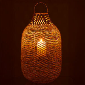 LUMEN • Grande Lanterne en Rotin (80x40cm)
