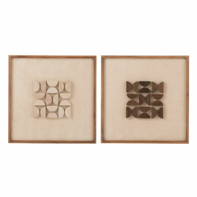 CIME • Set de 2 Tableaux Carrés en Bois