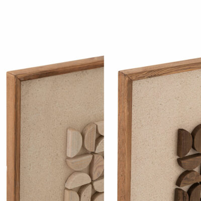 CIME • Set de 2 Tableaux Carrés en Bois – Image 2