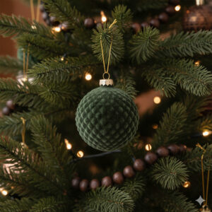 FLUFF • Set de 6 Boules de Noël Vertes