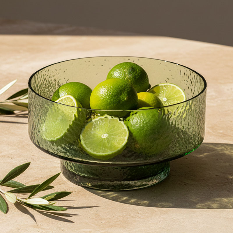 AYA • Plat en Verre Martelé Vert – Image 2