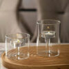 Duo de photophore transparents Clarisse