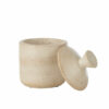 Pot en céramique Orion beige et couvercle