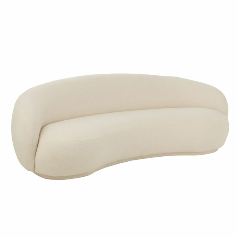 Sofa beige organique Olga de face