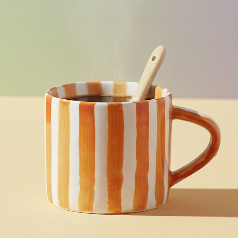 BOMBA • Tasse Rayée Orange – Image 2