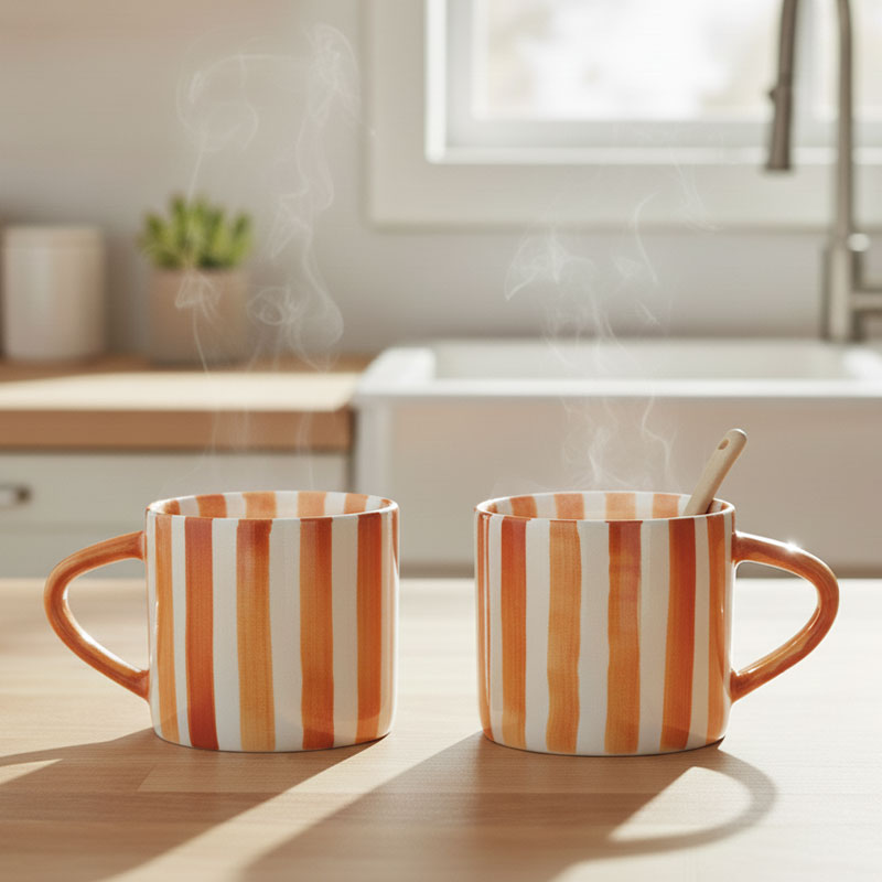 BOMBA • Tasse Rayée Orange – Image 4