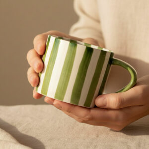 BOMBA • Tasse Rayée Verte