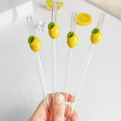 LEMON • Pailles en Verre Citrons – Image 4