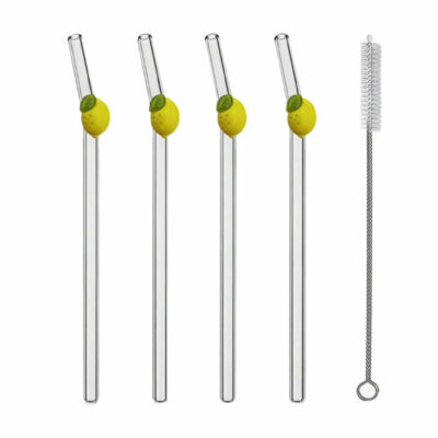 LEMON • Pailles en Verre Citrons
