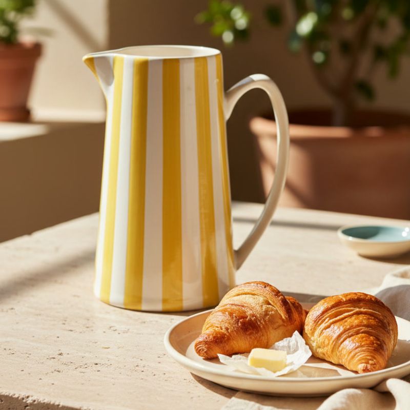 CAPRI • Carafe À Rayures Jaune – Image 4