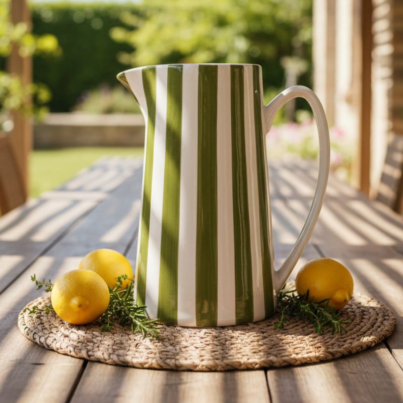 CAPRI • Carafe À Rayures Kaki – Image 3