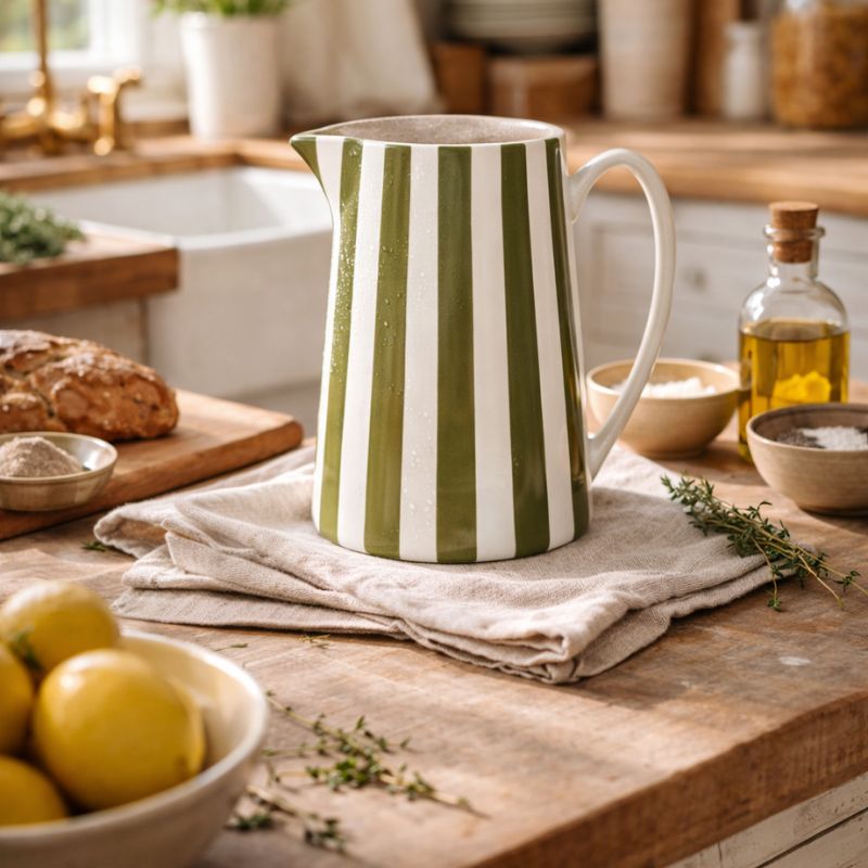 CAPRI • Carafe À Rayures Kaki – Image 4