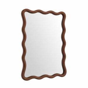 DORI • Miroir ondulé marron (30x38cm)