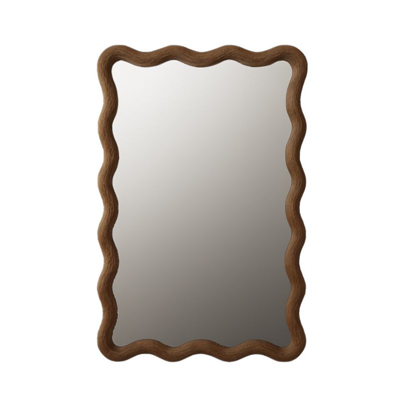 DORI • Miroir ondulé marron (30x38cm)