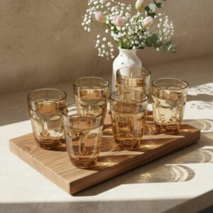 SALVA • Verre Visage Ambre