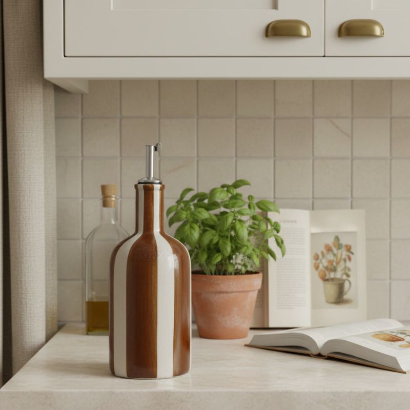 NAPOLI • Huilier À Rayures Brun – Image 3