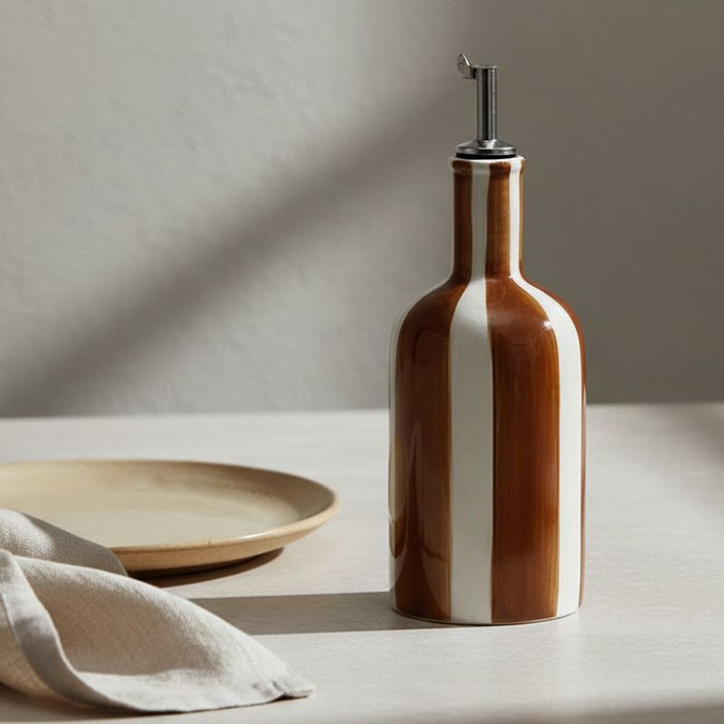 NAPOLI • Huilier À Rayures Brun – Image 2