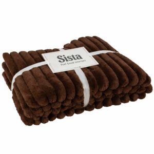 BUMPY • Plaid Brun Foncé (180×130 cm)