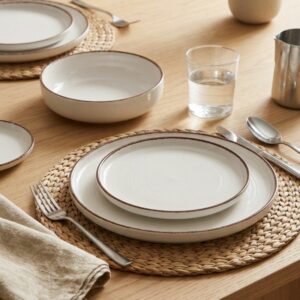 MICASA M • Assiette à dessert en céramique beige