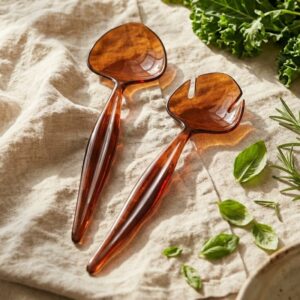 DENISE • Couverts à salade bruns