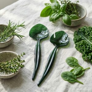 DENISE • Couverts à salade verts