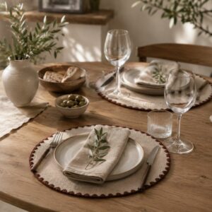 HANGIE • Lot de 4 sets de table ronds