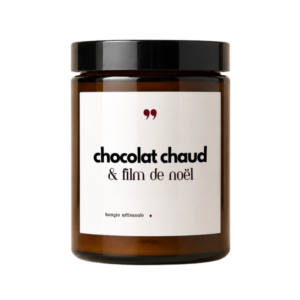 FLAMBY • Bougie parfumée « Chocolat chaud et film de Noël »